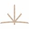 Ekena Millwork Alberta Smooth Timber Gable Bracket, Douglas Fir, 84"W x 56"H x 3 1/2"D x 3 1/2"F, 16/12 Pitch GBW084X56X0404ALB00SDF - alternate 1